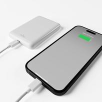 isorine baterija 20w - Puro Power Mag 5000mAh 20W Power Delivery USB-C, balta - 4 nuotrauka