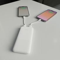 isorine baterija 20w - Puro DAILY 10 PLUS 10000mAh, 22.5W, baltas - 2 nuotrauka