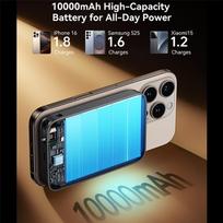 22.5w 10000mah - Joyroom JR-PBM02 10000mAh, 22.5W, 3in1, MagSafe, juodas (black) - 5 nuotrauka