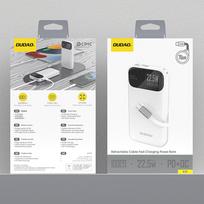 22.5w 10000mah - Dudao K31 10000mAh, 22.5W, PD, baltas (white) - 2 nuotrauka