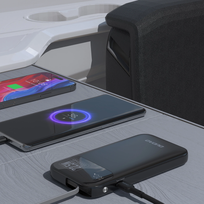 22.5w 10000mah - Dudao K31 10000mAh 22.5W PD Powerbank su integruotu kabeliu, juodas - 4 nuotrauka