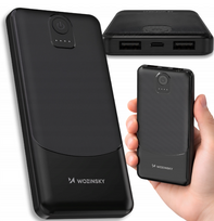 power bank 10000 mah - Wozinsky Wpower WPBBK-2 10000mAh Power Bank, juodas - 2 nuotrauka