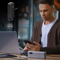 cuktech - Cuktech P+Series No. 15 Powerbank 20000mAh, 150W, pilkas (gray) - 5 nuotrauka