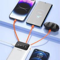 power bank 20000mah - Dudao K6Pro+ 20000mAh powerbank, baltas - 7 nuotrauka