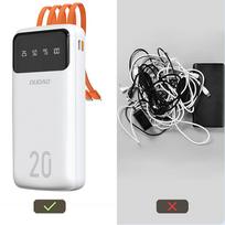 power bank - Dudao K6Pro+ 20000mAh powerbank, juodas - 4 nuotrauka
