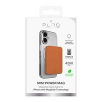 magsafe power bank - Puro Slim Power Mag, 4200mAh, USB-C, MagSafe, oranžinė - 2 nuotrauka