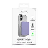 magsafe power bank - Puro Slim Power Mag Power Bank, 4200mAh, USB-C, MagSafe, violetinė - 2 nuotrauka