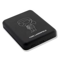 nesiojamas ikroviklis - Karl Lagerfeld KLPBMKIOTTGK Ikonik MagSafe 3000mAh 5W juoda - 3 nuotrauka