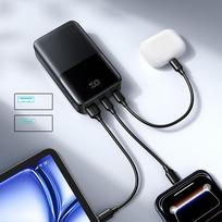 powerbank 20000mah - Joyroom JR-QP192 Star Series Mini 20000mAh 22.5W Powerbank with Digital Display - Black - 5 nuotrauka