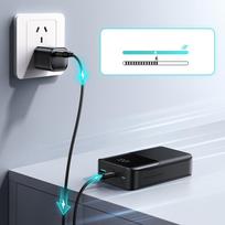 powerbank 20000mah - Joyroom JR-QP192 Star Series Mini 20000mAh 22.5W Powerbank with Digital Display - Black - 9 nuotrauka
