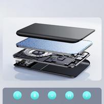 powerbank 20000mah - Joyroom JR-QP192 Star Series Mini 20000mAh 22.5W Powerbank with Digital Display - Black - 10 nuotrauka