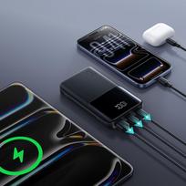 22.5w 10000mah - Joyroom JR-QP191 Star Series Mini 10000mAh 22.5W Powerbank, juodas - 5 nuotrauka