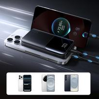 22.5w 10000mah - Joyroom JR-QP191 Star Series Mini 10000mAh 22.5W Powerbank, juodas - 7 nuotrauka