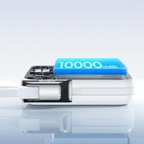 baterijos laidai - Joyroom JR-PBF27 Pro 10000mAh 30W Power Bank, balta - 4 nuotrauka