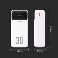 isorine baterija 30000 - Dudao K15Max, 30000mAh, PD 22.5W, balta - 5 nuotrauka