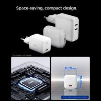 type 1 charger - Spigen EE451EU Essential USB-C 45W Wall Charger Baltas (White) - 6 nuotrauka