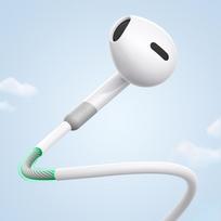 3.5 mm jack - Joyroom JR-EW01 laidinės ausinės su nuotolinio valdymo pultu Baltos (White) - 2 nuotrauka