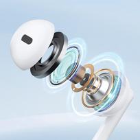 3.5 mm jack - Joyroom JR-EW01 laidinės ausinės su nuotolinio valdymo pultu Baltos (White) - 3 nuotrauka
