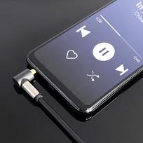 mini jack aux cable - Wozinsky WACSAB-2M AUX kabelis kampinis (vyriškas-vyriškas) mini jack 2m Juodas (Black) - 4 nuotrauka