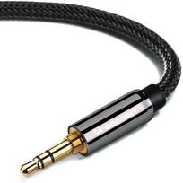 mini jack aux cable - Wozinsky WACSAB-2M AUX kabelis kampinis (vyriškas-vyriškas) mini jack 2m Juodas (Black) - 8 nuotrauka