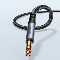 aux laidas - Joyroom SY-A08 Stereo Audio Kabelis AUX 3.5 mm Mini Lizdas 1.2m Juodas (Black) - 6 nuotrauka