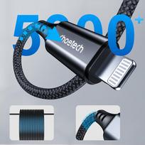 min 1 - Choetech AUX007 Lightning / Mini Jack 3.5mm laidas 1m - Juodas (Black) - 4 nuotrauka
