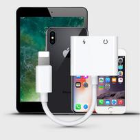 laidines ausines iphone - Joyroom Lightning – 2x Lightning ausinių adapteris, garsas ir įkrovimas baltas (S-Y104) - 6 nuotrauka