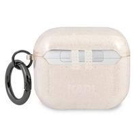 airpods pro 3 - Karl Lagerfeld Glitter Choupette Case for AirPods 3 - Gold - 3 nuotrauka