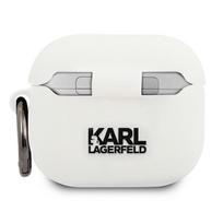 apple airpods ausines - Karl Lagerfeld "KLACA3SILCHWH Choupette Head Silicone Case for for Airpods 3" White - 2 nuotrauka