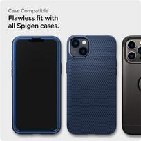 iphone 14 pro spigen - Spigen "ALM Glass FC" Ekrano Apsauga Apple iPhone 13 / 13 Pro / 14 - Juodas (Black) - 3 nuotrauka
