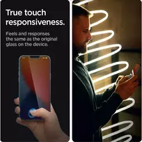apple 17e - Spigen Glas.tR Slim Tempered Glass for iPhone 13 / 13 Pro / 14 / 16e - 6 nuotrauka