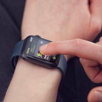 6 5 5 5 - Wozinsky Hibridinis Apsauginis Stiklas Apple Watch 4/5/6/SE 44mm Juodas (Black) - 6 nuotrauka