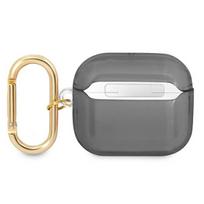 apple airpods ausines - Guess TPU Printed Stripe Case for Airpods 3 Black - 3 nuotrauka