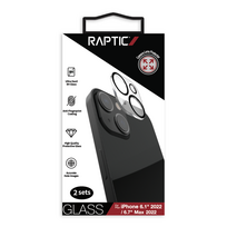 objektyvas telefonui - Raptic X-Doria RAPTICGlassCameraLensProtect Raptic X-Doria Camera Protector Glass 2x iPhone 14 tempered glas - 2 nuotrauka