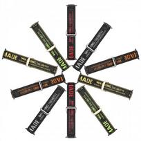 apple watch se 2 - Dux Ducis apyrankė (Lauko versija) Apple Watch Ultra, SE, 9, 8, 7, 6, 5, 4, 3, 2, 1 (49, 45, 44, 42 mm) Nailono juoda-raudona (Black-Red) - 4 nuotrauka