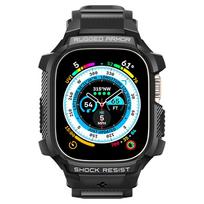 apple pro 3 - Spigen Rugged Armor Pro Apple Watch Ultra 49mm czarny|black ACS05460 - 13 nuotrauka