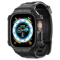 apple pro 3 - Spigen Rugged Armor Pro Apple Watch Ultra 49mm czarny|black ACS05460 - 14 nuotrauka