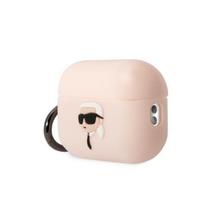ausines rozines - Karl Lagerfeld "3D Logo NFT Choupette Head Silicone Case for Airpods Pro 2" Pink - 3 nuotrauka