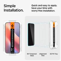 spigen glas.tr ez fit 2 pack - Spigen Glas.tR EZ Fit Privacy iPhone 15/ 16 2-pack - 4 nuotrauka