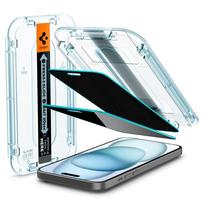 spigen glas.tr ez fit 2 pack - Spigen Glas.tR EZ Fit Privacy iPhone 15/ 16 2-pack - 7 nuotrauka