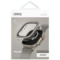apple watch stikliukas - Uniq Voute dėklas su grūdintu stiklu Apple Watch Ultra 49 mm - sidabrinis - 2 nuotrauka