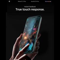 apple iphone - Spigen "Glas.TR EZ Fit Pro" Apsauginis stiklas Apple iPhone 16 Pro / 17 / 17 Pro - Skaidrus (Transparent) - 4 nuotrauka