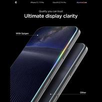 apple iphone - Spigen "Glas.TR EZ Fit Pro" Apsauginis stiklas Apple iPhone 16 Pro / 17 / 17 Pro - Skaidrus (Transparent) - 5 nuotrauka
