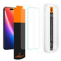 apple iphone - Spigen "Glas.TR EZ Fit Pro" Apsauginis stiklas Apple iPhone 16 Pro / 17 / 17 Pro - Skaidrus (Transparent) - 11 nuotrauka