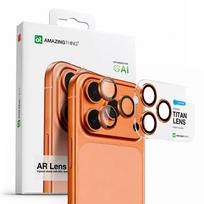 iphone orange - AmazingThing AR Sapphire Camera Lens Glass for iPhone 17 Pro / Pro Max - with Orange Frame - 2 nuotrauka