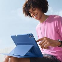 ipad esr deklas - ESR Flip Hybrid dėklas iPad 10.9” 2022 / iPad 11” 2024 Mėlynas (Blue) - 2 nuotrauka