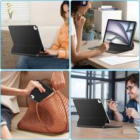 ipad klaviatura - Tech-Protect "Smartcase Magnetic with Keyboard" iPad Pro 12.9” 2020 / 2021 / 2022 / iPad Air 13” 2024 / 2025 Juodas (Black) - 3 nuotrauka