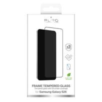 samsung frame remelis - Puro Frame Tempered Glass for Samsung Galaxy S26 - with Black Frame - 2 nuotrauka