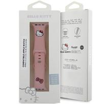 silikonine laikrodzio apyranke - Hello Kitty Strap HKAWLSCHBLP Apple Watch 42/44/45/49mm Rožinis (Pink) - 2 nuotrauka
