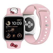silikonine laikrodzio apyranke - Hello Kitty Strap HKAWLSCHBLP Apple Watch 42/44/45/49mm Rožinis (Pink) - 3 nuotrauka